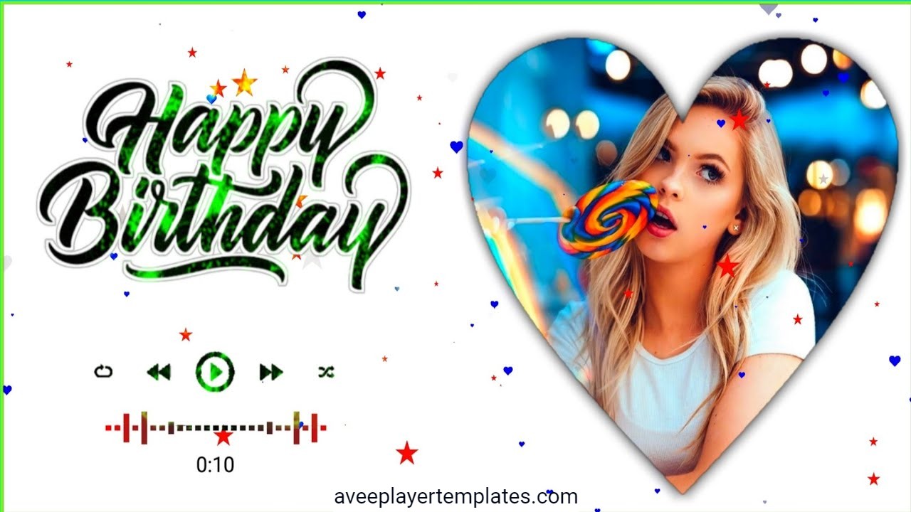 Happy Birthday Avee Player Template Download Link - Avee Player Templates